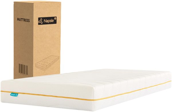 NAPSIE Matratze 140x200 Mittelfest 18cm - Ergonomische 7-Zonen Hochwertige Kaltschaummatratze mit waschbarem Bezug, Atmungsaktiv Schaumstoffmatratze Rollmatratze, Oeko-TEX 100