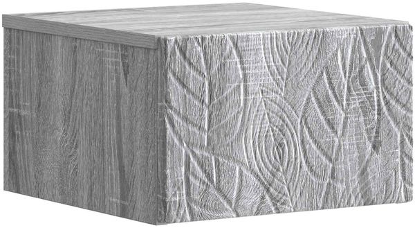 vidaXL Wandmontierter Nachttisch Grau Sonoma 49 x 34,5 x 20 cm 898797