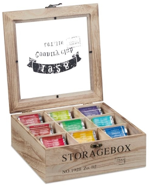 Teebox Holz 9 Fächer 10032169