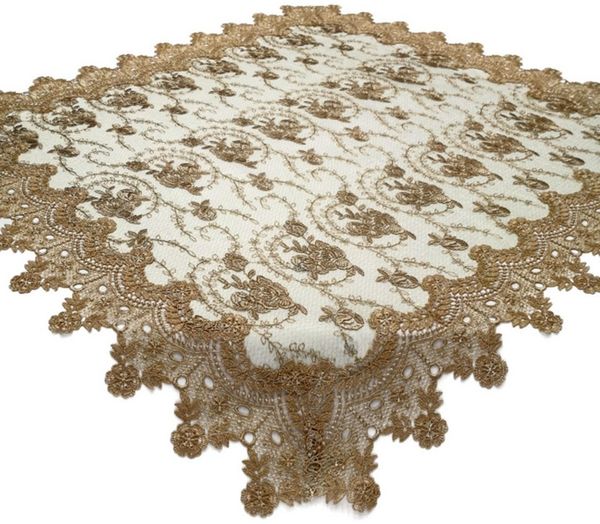 Brilliant Tischdecke / Spitzendecke / 85x85cm Eckig