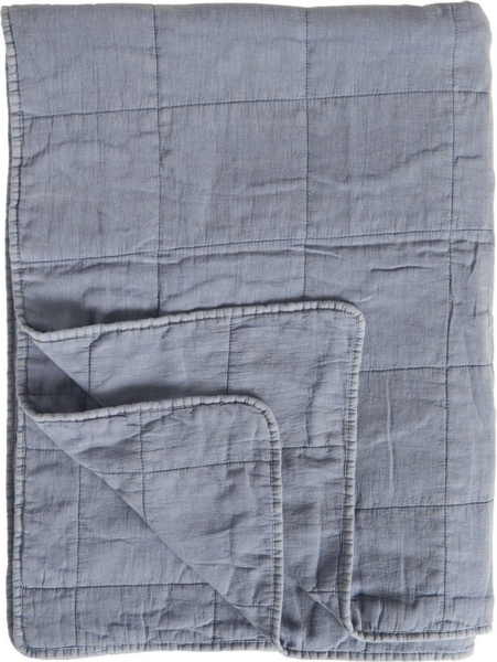 Ib Laursen - Decke Quilt Tagesdecke Überwurf 180x130cm Blau 6108-13