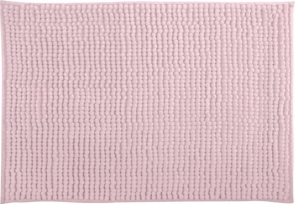MSV Badteppich Badvorleger Duschvorleger Chenille Hochflor Badematte 40x60 cm – Pastellrosa