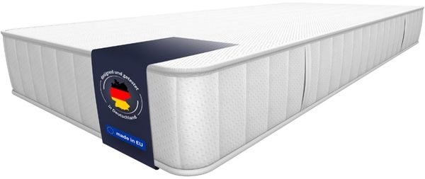 Komfortschaummatratze Omega, Wendematratze, 90x200, 140x200 cm und weitere Größen, RIBECO, 18 cm hoch, Wendematratze 2-in-1 Härtegrade mittelfest und fest