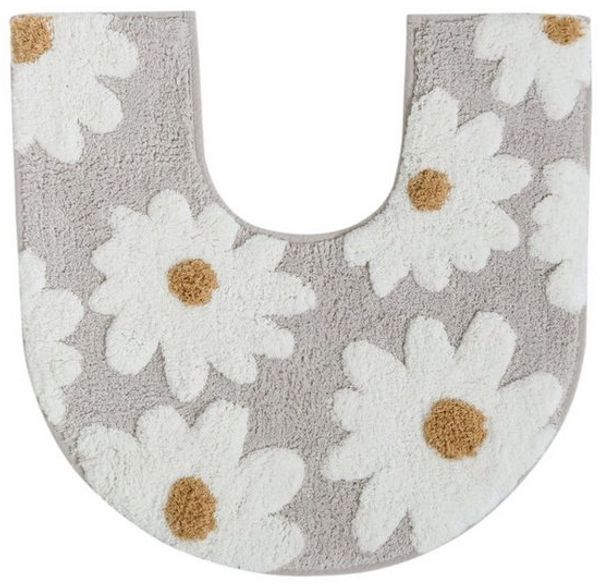 Next Badematte Daisy Toilettenvorleger aus 100 % Baumwolle, Höhe 50 mm, Baumwolle