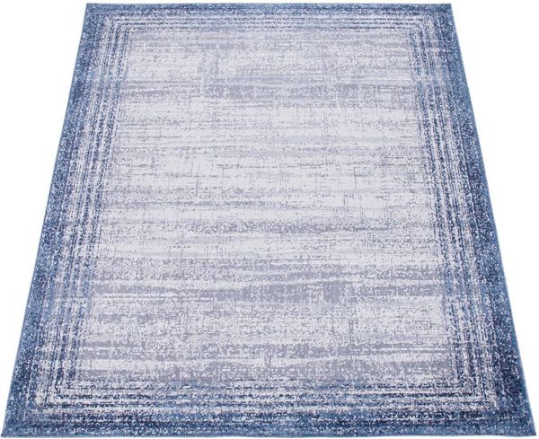 Paco Home Teppich Catania 842, rechteckig, Höhe: 13 mm, Kurzflor, meliert, modernes Design, mit Bordüre