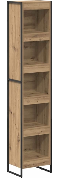 vidaXL Bücherregal Kunsthandwerk Eiche 80 x 30 x 155 cm Holzwerkstoff 886383