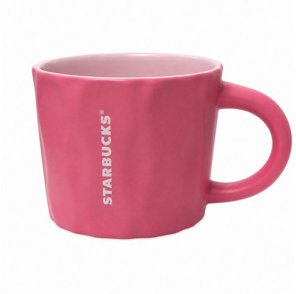 Starbucks Frühstücks-Geschirrset Starbucks Mug 12oz 355ml Ripple Raspberry Pink