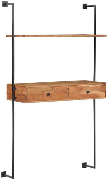 vidaXL Wandschreibtisch 90x40x170 cm Massivholz Akazie 247694