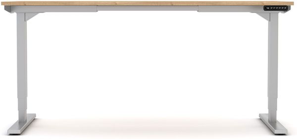 ASSMANN Elektrisch höhenverstellbarer Schreibtisch Y-Line 120x80cm Eiche Natura Weißaluminium Metall Holz Melaminoberfläche Bild 10