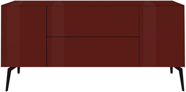 Lowboard Couleur / Colors, Glas, Rot, 181 x 63 x 42 cm Bild 5