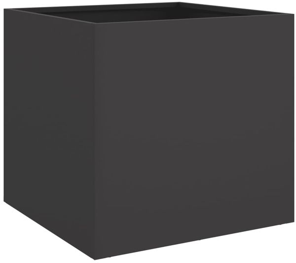 vidaXL Pflanzkübel Schwarz 42x40x39 cm Stahl 841547 Bild 7