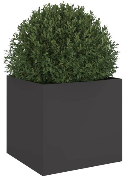 vidaXL Pflanzkübel Schwarz 42x40x39 cm Stahl 841547 Bild 4