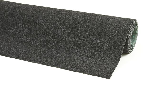 misento Kunstrasen Outdoor Teppich - wetterfester Rasenteppich für Balkon, Terrasse & Garten - leicht zu verlegen - 67x100 cm, Anthrazit