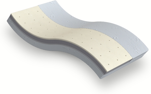 Betten-ABC EasyFlex Kaltschaummatratze - integriertem Topper aus Visco- oder Gelschaum, Ausführung: Viscoschaum, Größe: 100 x 200 cm