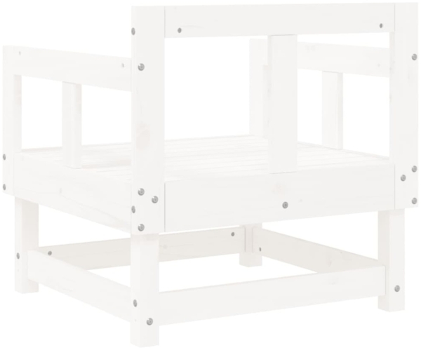 vidaXL Gartenstühle 2 Stk. Weiß Massivholz Kiefer 825388 Bild 8