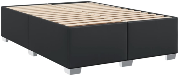 vidaXL Boxspringbett mit Matratze Schwarz 160x200 cm Kunstleder 3288428 Bild 7
