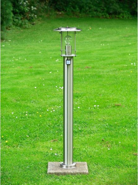 Brilliant Leuchten No. 44799-82 Aussenstandleuchte York Sensor E27 IP44 edelstahl