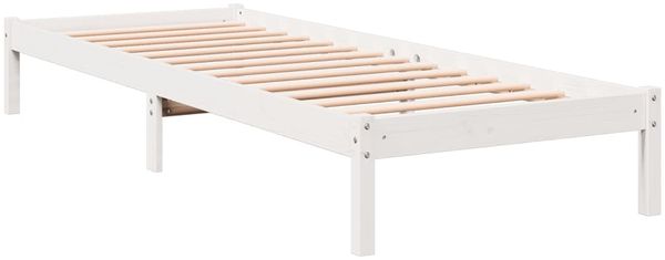 vidaXL Massivholzbett Extra Lang ohne Matratze Weiß 100x220 Kieferholz 852419 Bild 6