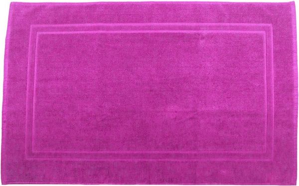 Julie Julsen Badematte 1-Badematte-Pink-50 x 40 cm, Baumwolle, Doppelrahmen