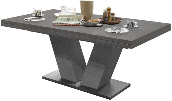 Esstisch ausziehbar Elena 160x90x76 Graphit 13992-160