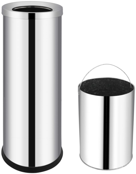 vidaXL Mülleimer Hotel Edelstahl 32 L 51094