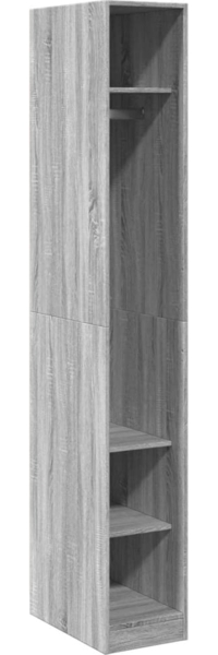vidaXL Kleiderschrank Grau Sonoma 30x50x200 cm Holzwerkstoff 3307689