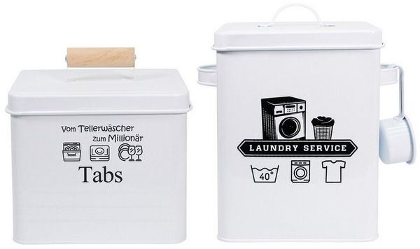 HTI-Living Aufbewahrungsbox Aufbewahrungsboxen für (Set, 2 St, 2 Aufbewahrungsdosen), Waschmittelbox Spülertapsbox