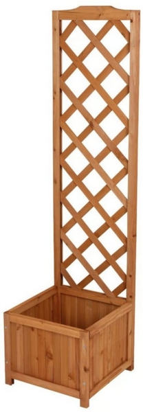 sesua Pflanzkübel Pflanzkübel mit Rankgitter Rankhilfe aus Holz 146 x 38 x 38 cm (1 St)