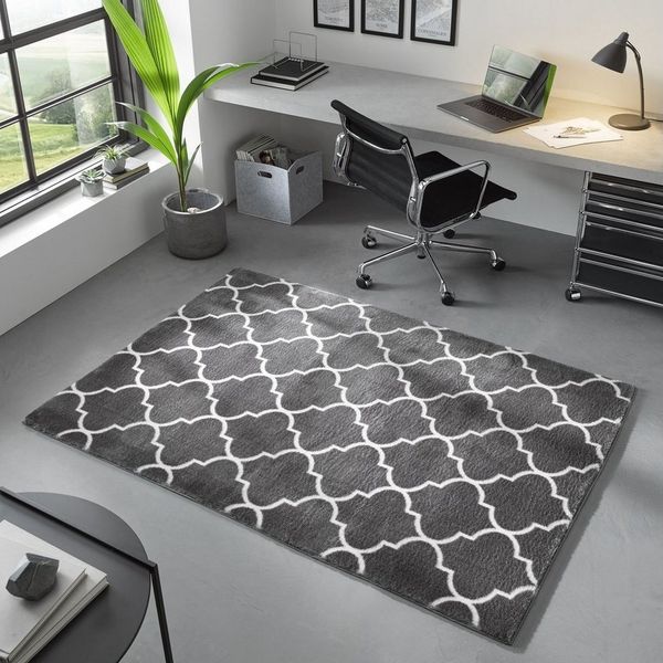 TaraCarpet Teppich Valetta Florentiner 52, rechteckig, Höhe: 19 mm, Skandi designer kurzflor waschbar Wohnzimmer Schlafzimmer 050x080 cm