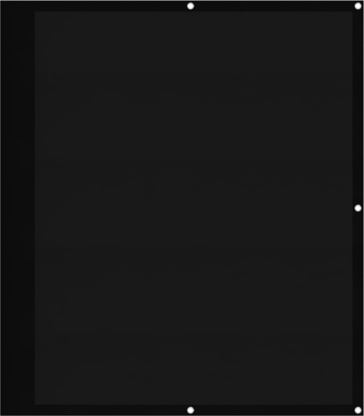 vidaXL Balkon-Sichtschutz Schwarz 120x700 cm 100 % Polyester-Oxford 4000375