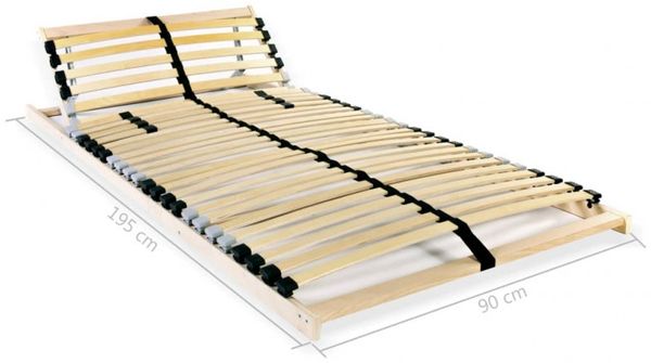 vidaXL Lattenroste 2 Stk. mit 28 Latten 7 Zonen 90x200 cm 3051430 Bild 7