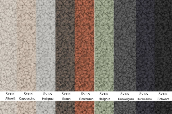 Ecksofa Designersofa CELES PREMIUM in Stoff Sven Dunkelgrau Ottomane Rechts Bild 3