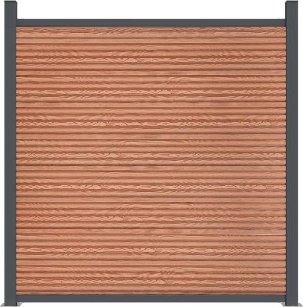 vidaXL Zaunelement Braun 699x186 cm WPC 3282801 Bild 5