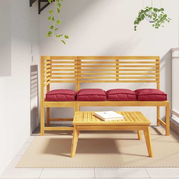 vidaXL Kissen 4 pcs Weinrot 40 x 40 x 8 cm Oxford-Stoff 42001594