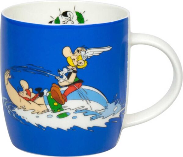 KÖNITZ Becher Asterix Schwimmen - Nager - 400 ml / Asterix & Obelix Motivtasse