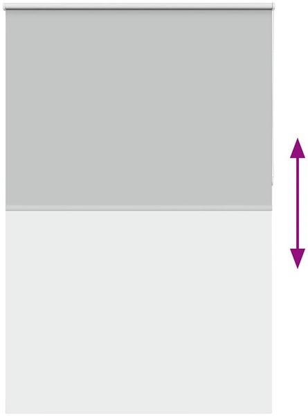 vidaXL Verdunkelungsrollo Hellgrau 150x230cm Stoffbreite 146,6cm 4011476 Bild 9