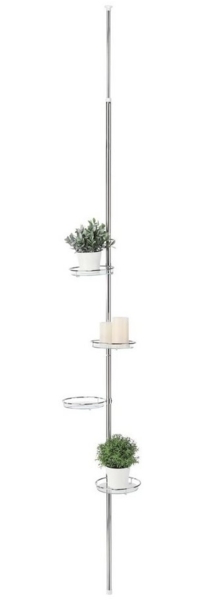 Gravidus Standregal Teleskop Blumenregal Metall Balkon Bild 3