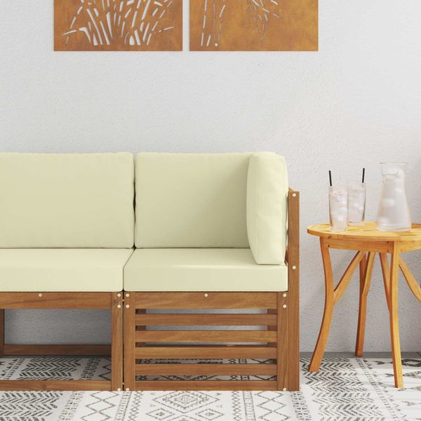 vidaXL Outdoor Ecksofa Massivholz Akazie Natur 900500