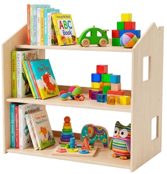 Relaxdays Kinderregal Hausform