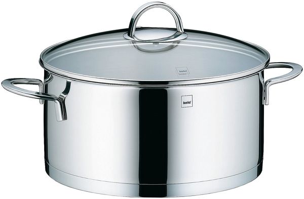 Bratentopf Cailin 24 cm, Edelstahl, Stahl, Silber