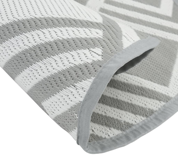 vidaXL Outdoor-Teppich ARAKIL Grau Ø160 cm PP 368569 Bild 3