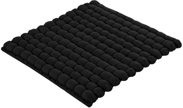 Kleine Wolke Badematte Avera, Höhe 50 mm, beidseitig nutzbar, fußbodenheizungsgeeignet, Baumwolle, Polyester, quadratisch, Badteppich, Uni Farben, handgewebt, quadratisch & rechteckig