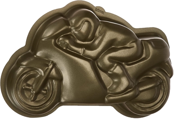 Staedter 618046 Motifback Mike Das Motorrad, Carbon, Silber, 28,5x18,5 cm