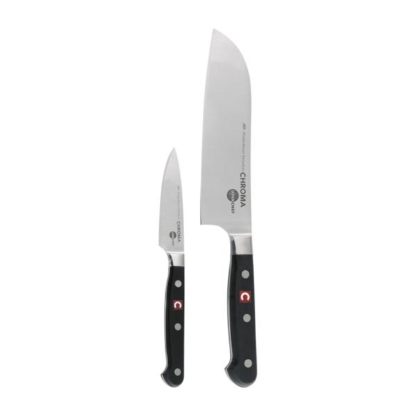 Chroma Japanchef Set: Schälmesser J-01 + Santoku J-09