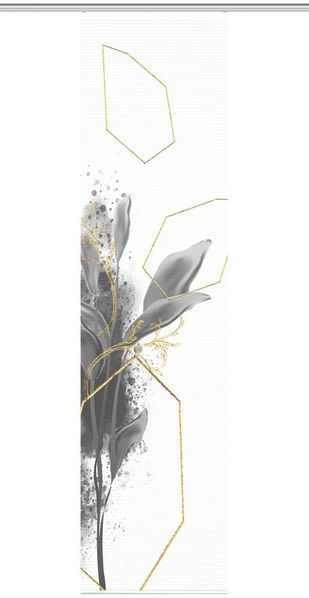 HOME WOHNIDEEN Schiebegardine 84056 SIGNA Schiebegardine, rec. Polyester, 245x60 cm, halbtransparent (1 St), Paneelwagen, transparent, Polyester (recycelt) Polyester