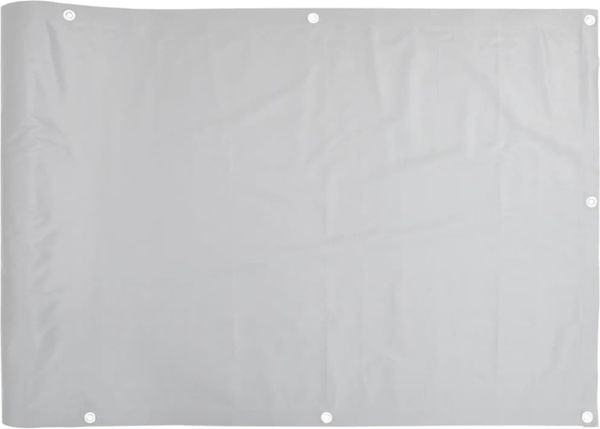 vidaXL Balkon-Sichtschutz Grau 400x120 cm PVC 4005493 Bild 2