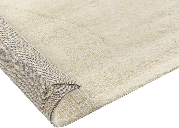 Teppich Wolle beige 160 x 230 cm abstraktes Muster SASNAK Bild 6