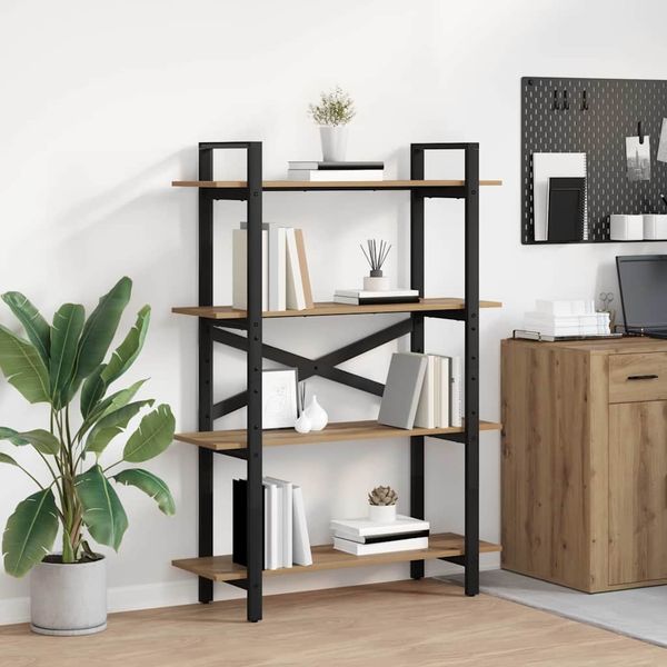 vidaXL Bücherregal Artisan-Eiche 100 x 33,5 x 140 cm Holzwerkstoff 883945
