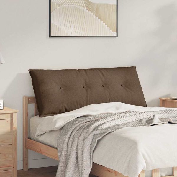 vidaXL Rückenkissen Braun 120 x 19 x 50 cm Stoff 42014791