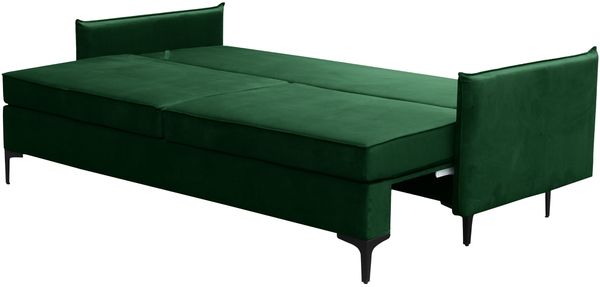 Mirjan24 'Cesechi' Schlafsofa mit Bettkasten, Kissen mit Reißverschluss, 101 x 216 x 96 cm, Gelb Bild 3